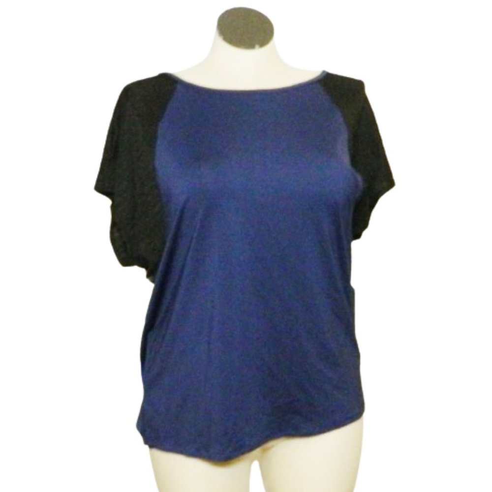 Shape Activewear $60 PSU17532 Medieval Blue Top Teardrop Back 1X NWT